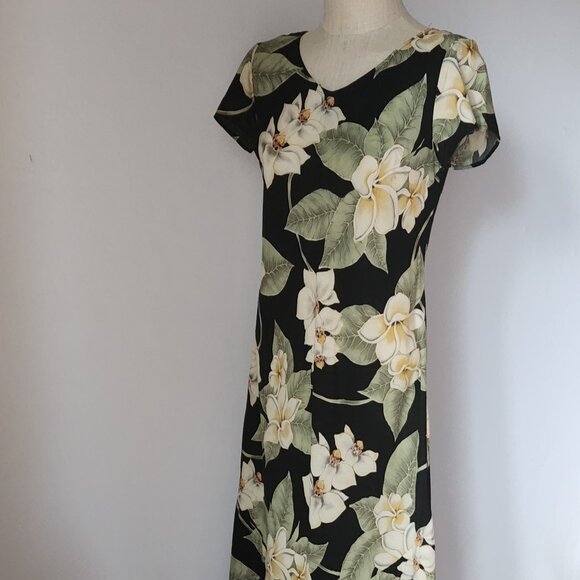 Nani Hawaii Tropical Floral 2 Piece Maxi Dress Button-Up Shirt Multicolor - Picture 4 of 11